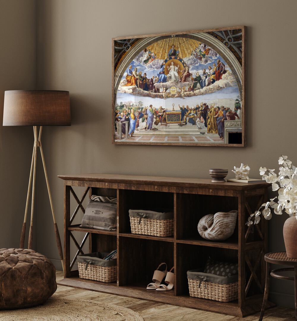 DISPUTATION OF THE HOLY SACRAMENT , VINTAGE PAINTINGS