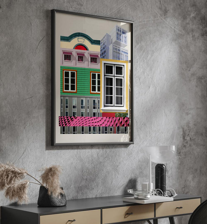 Colorful ARCH LEGO II, WALL ART PRINTS showcasing architectural design, perfect for creative spaces. Transform your decor!