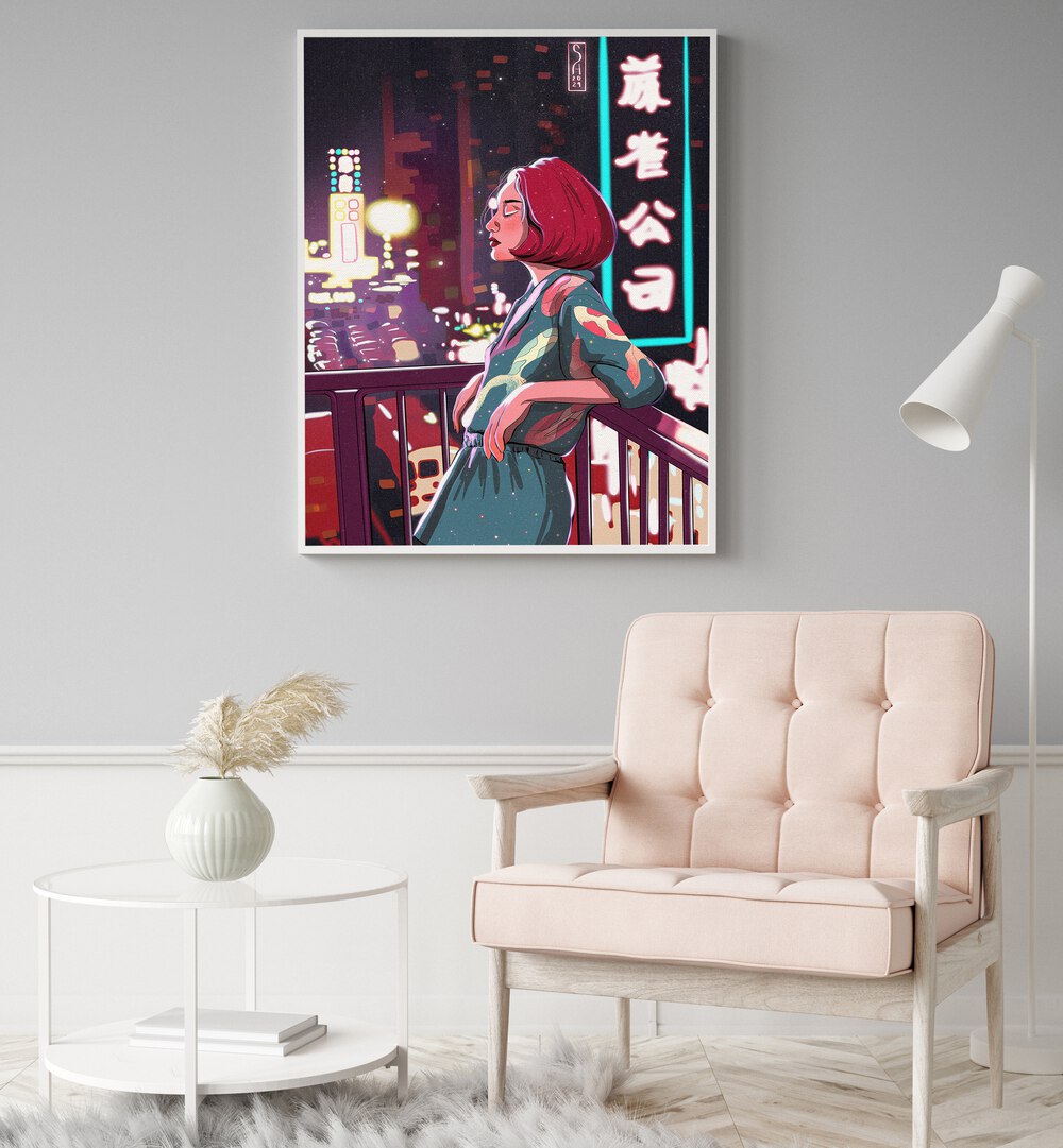 Stylish CITY VIBES, PORTRAITS artwork showcasing urban life, perfect for modern decor accents in any home.