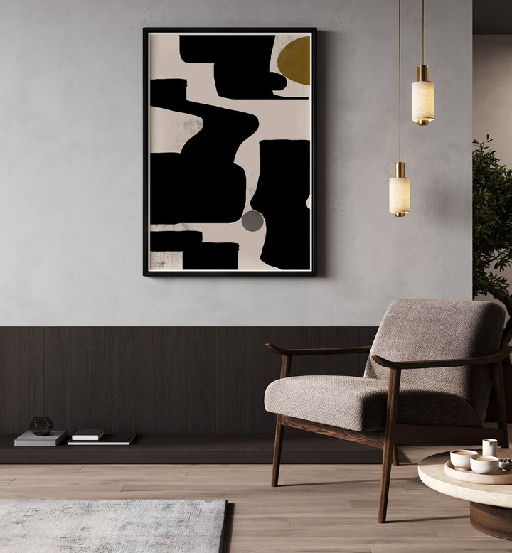 Modern elegant ABSTRACT ART NO. III, ABSTRACT PAINTINGS by The Miuus Studio, perfect for transforming your living space.