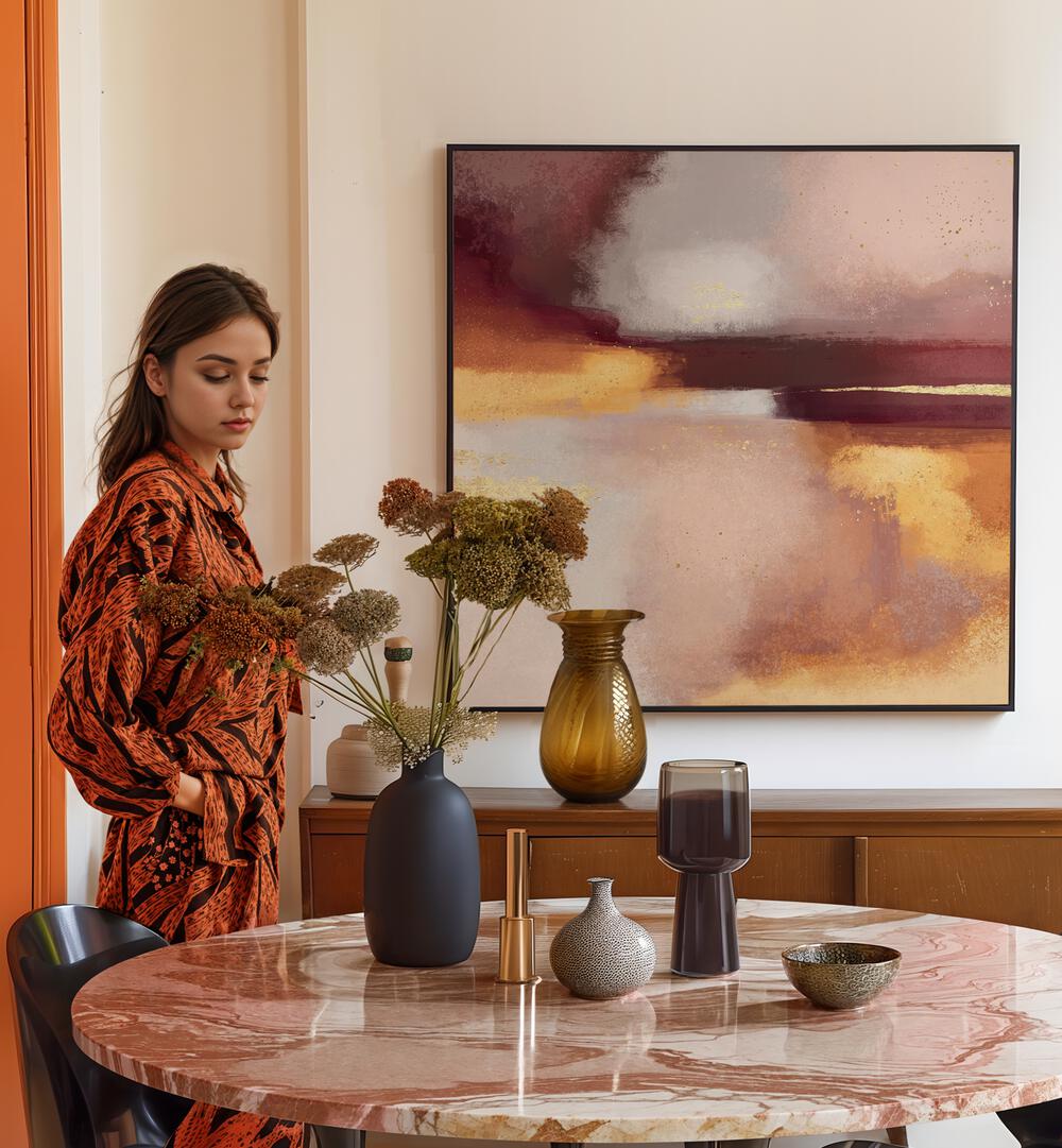 The elegant AUTUMN RAIN, ABSTRACT PAINTINGS enhance any space, evoking tranquility and a sense of nature's beauty.