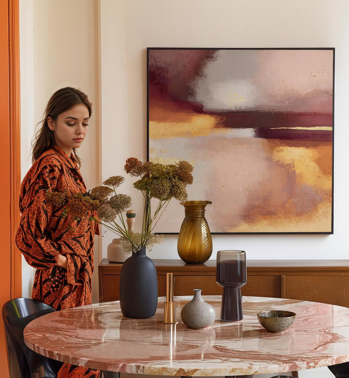 The elegant AUTUMN RAIN, ABSTRACT PAINTINGS enhance any space, evoking tranquility and a sense of nature's beauty.
