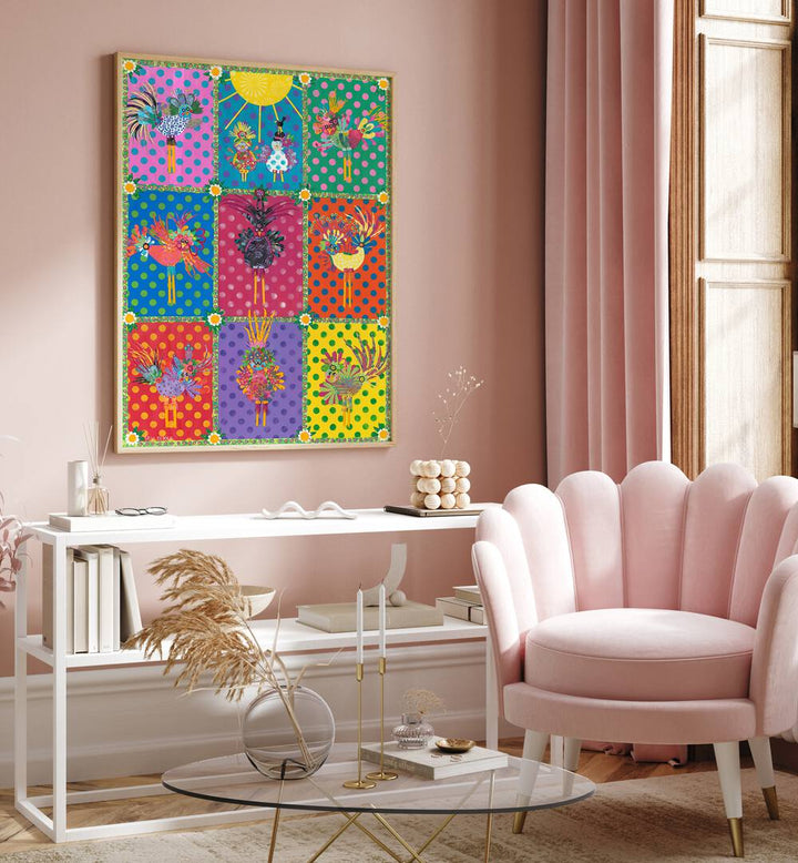 Vibrant BIRDS, KIDS ROOM PAINTINGS enhance playfulness and imagination in your child's room decor.