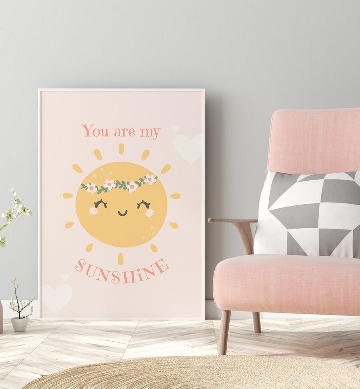 Brighten up your child's space with SMILING SUN, KIDS ROOM PAINTINGS featuring a cheerful sun design.