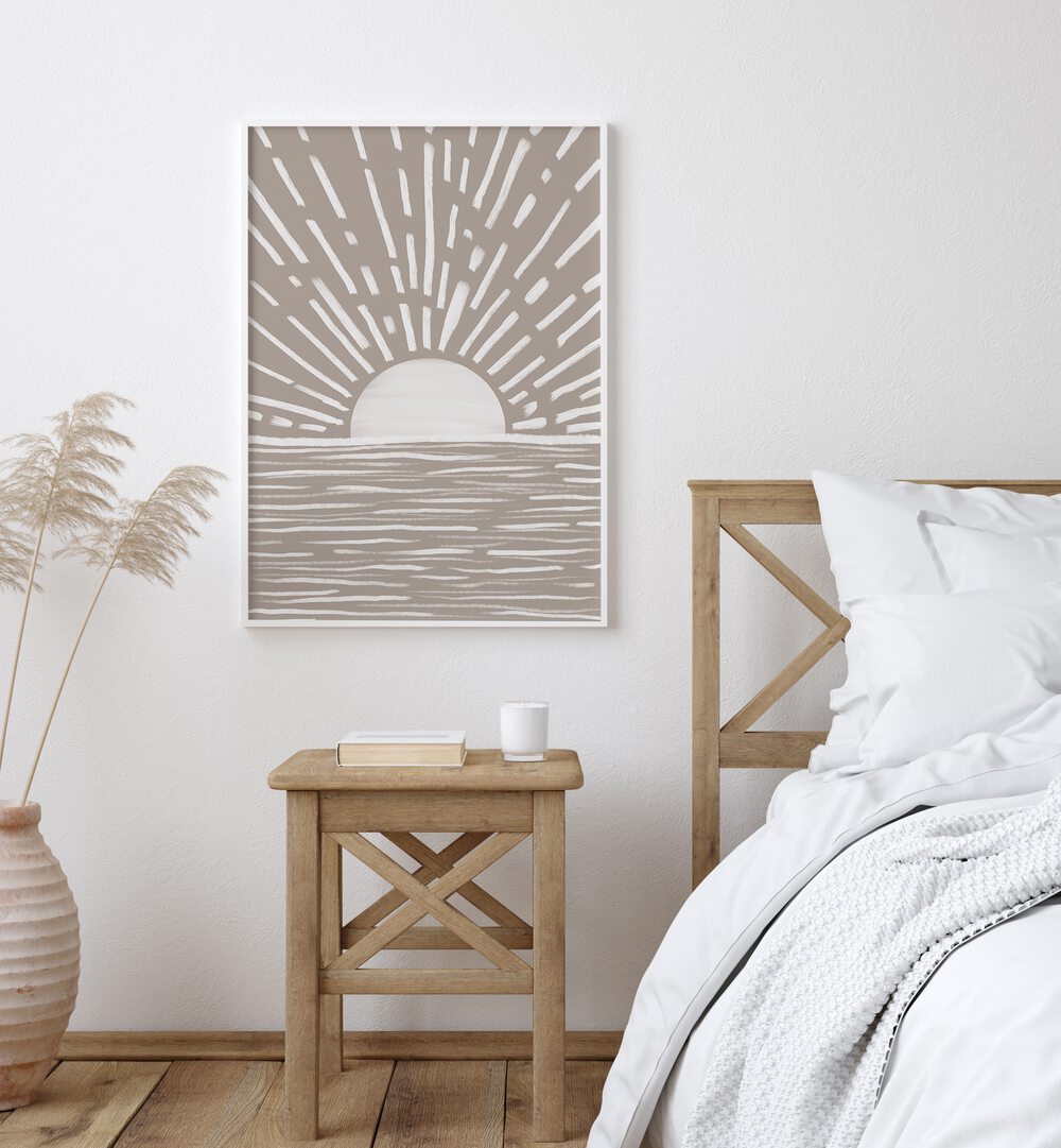 Elegant SUN ARTWORK III, BOHO ART PAINTINGS adds a touch of bohemian charm to your home decor with vibrant colors.