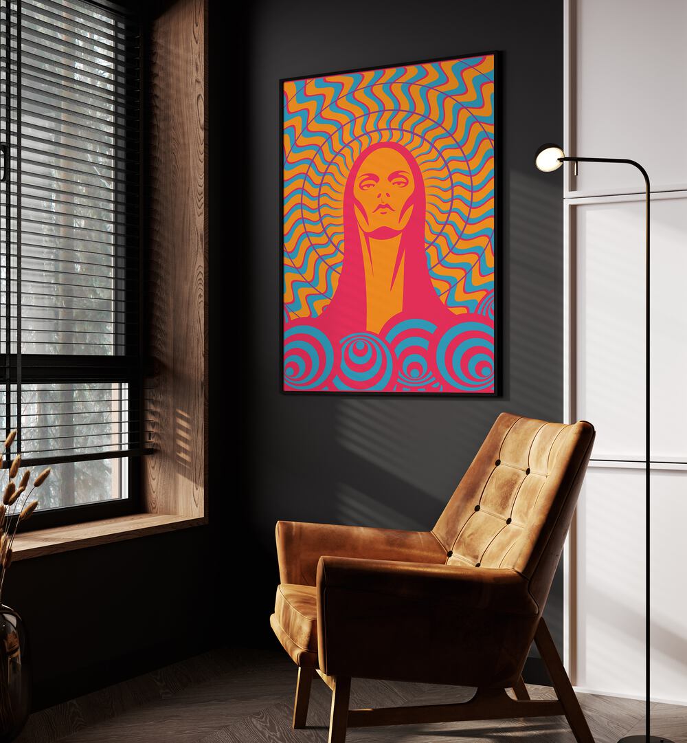 70s woman series III by jay stanley pop art prints pop art paintings Artwork I placed on a wall