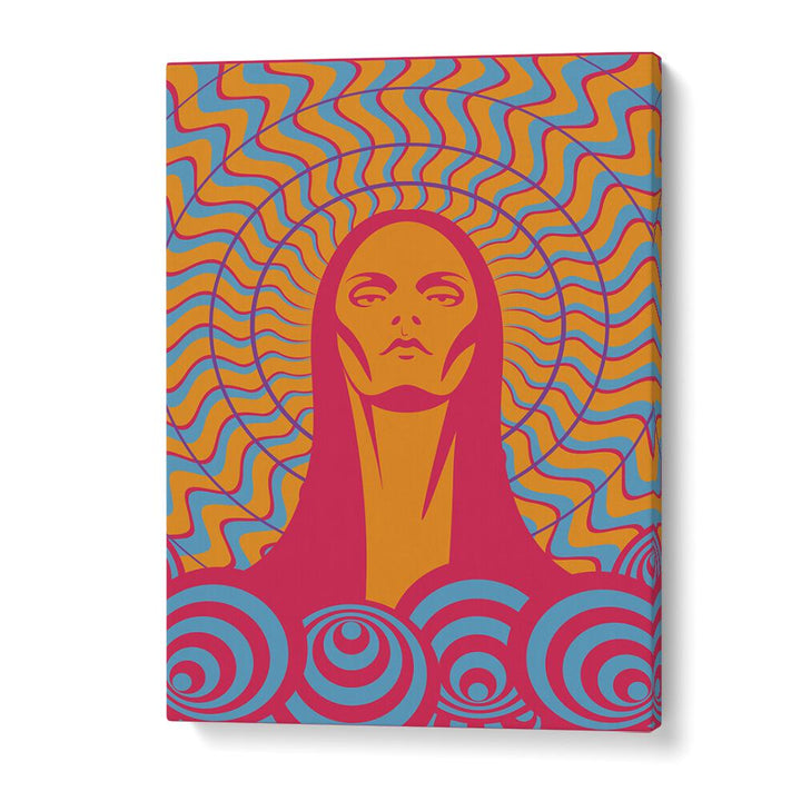 70s woman series III by jay stanley pop art prints pop art paintings in Gallery Wrap