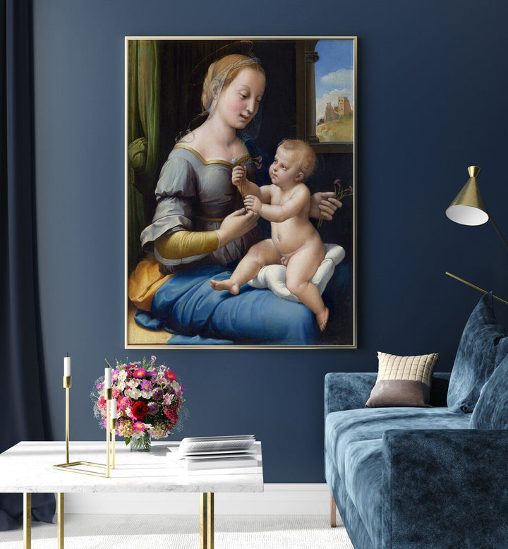 THE MADONNA OF THE PINKS (1506–1507) , VINTAGE PAINTINGS