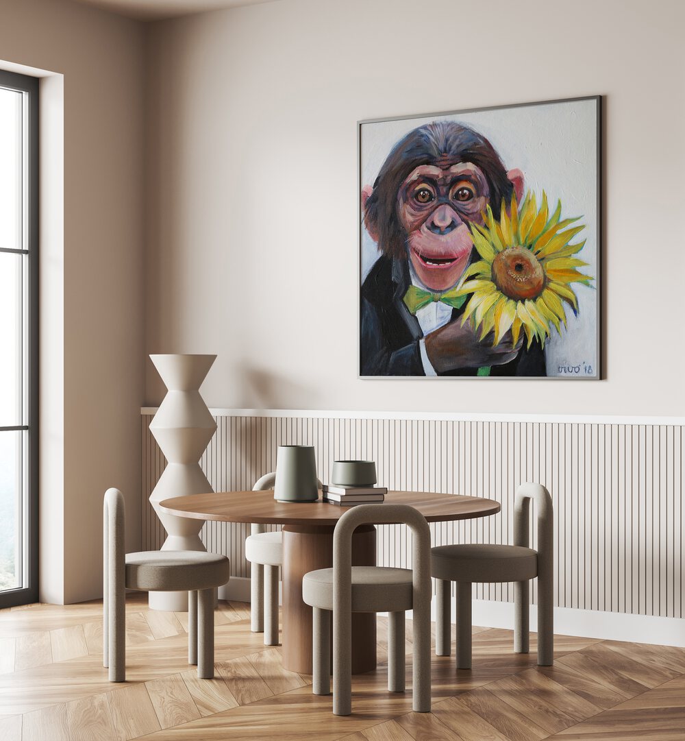 Vibrant SUNFLOWER SURPRISE, COMIC POSTERS artwork adds charm to modern decor, perfect for comic lovers' spaces.