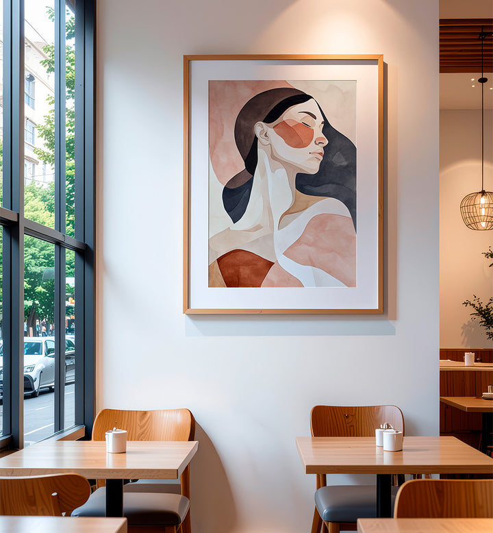 WOMAN WATERCOLOR DIGITAL PAINTING II , PORTRAITS & FIGURATIVE ILLUSTRATIONS