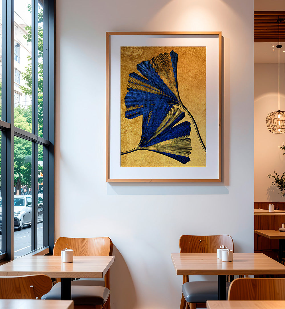 GINKO BILOBA NATURE FLORAL ART III ,FLORAL FLOWER PAINTINGS