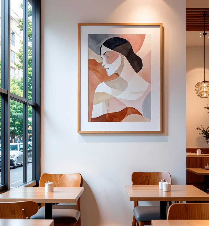 WOMAN WATERCOLOR DIGITAL PAINTING I , PORTRAITS & FIGURATIVE ILLUSTRATIONS