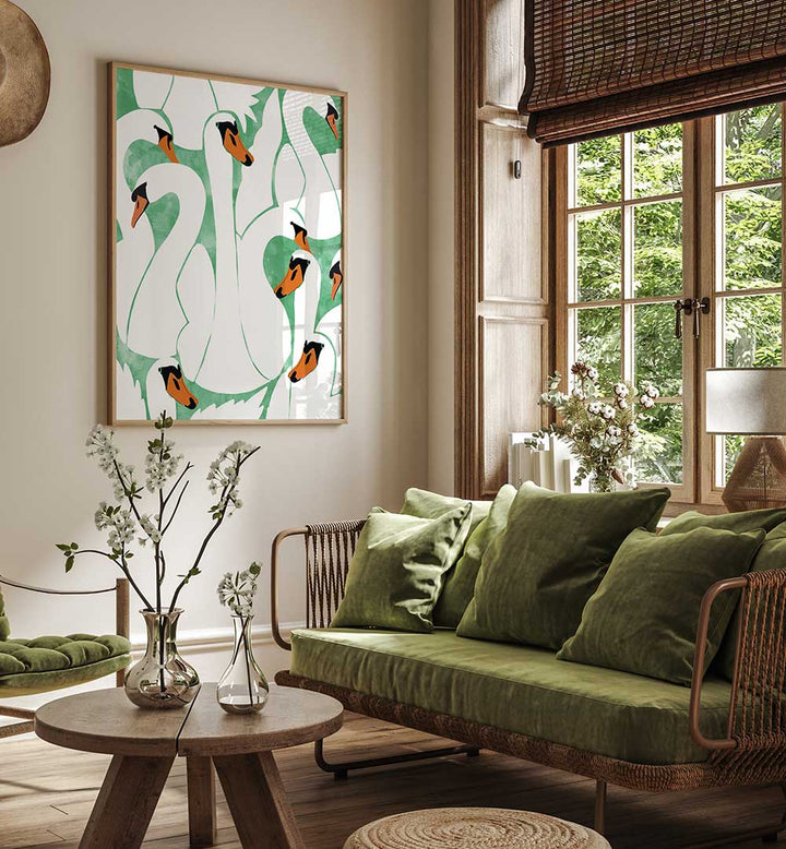 WHITE CALM , ANIMAL PAINTINGS