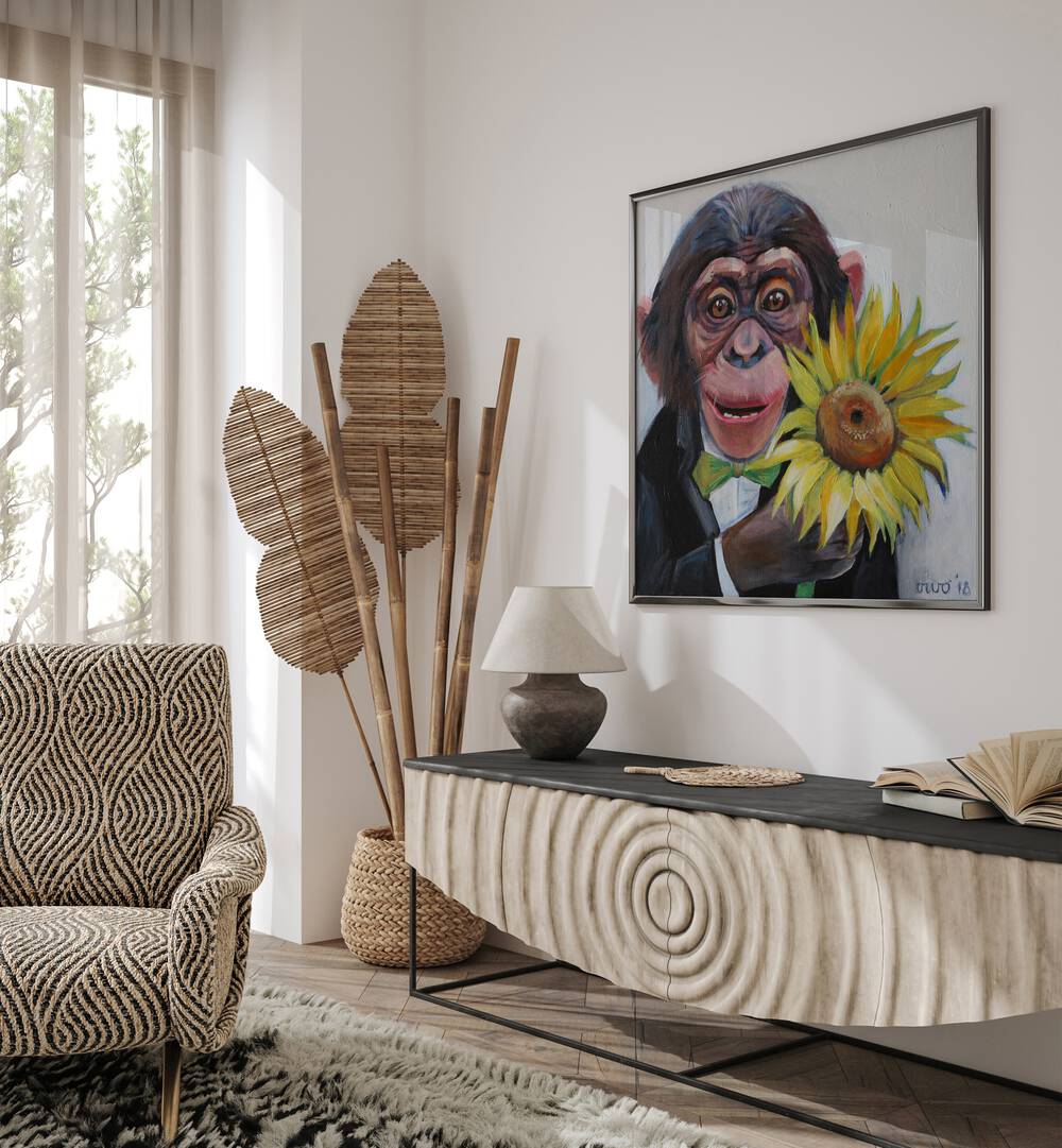 Vibrant SUNFLOWER SURPRISE, COMIC POSTERS artwork brightens up modern decor, perfect for comic enthusiasts' spaces.