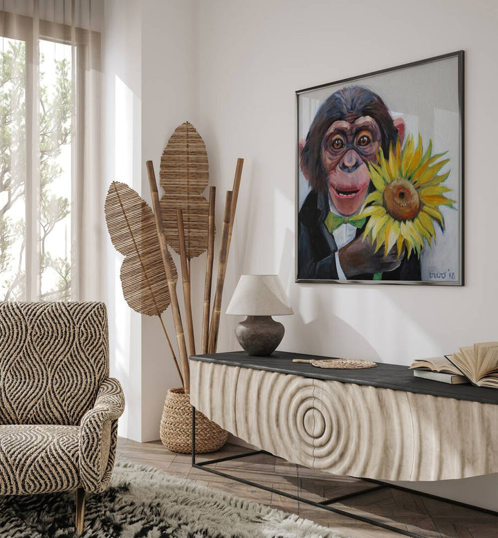 Vibrant SUNFLOWER SURPRISE, COMIC POSTERS artwork brightens up modern decor, perfect for comic enthusiasts' spaces.