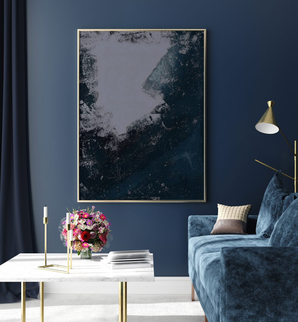 Elevate your space with TERAPH, ABSTRACT PAINTINGS, showcasing modern artistry against a chic backdrop.