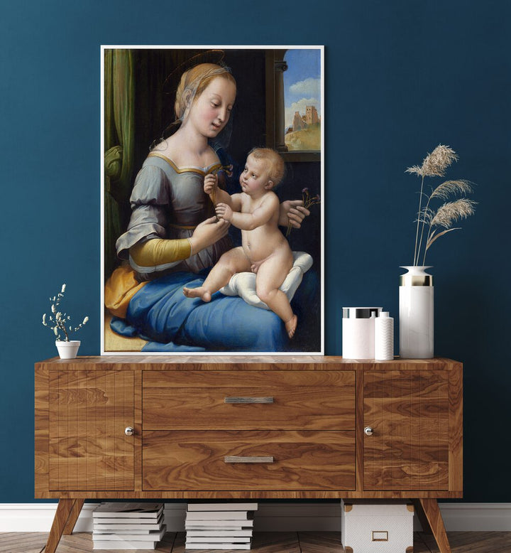 THE MADONNA OF THE PINKS (1506–1507) , VINTAGE PAINTINGS