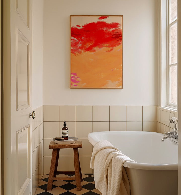 Bright and vibrant, the TORRID DAY II, ABSTRACT PAINTINGS complements any space with its stunning colors and style.