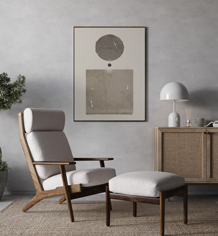 Stylish living space featuring MUTED BEAUTY, GEOMETRIC ART PRINTS, perfect for modern interior decor.