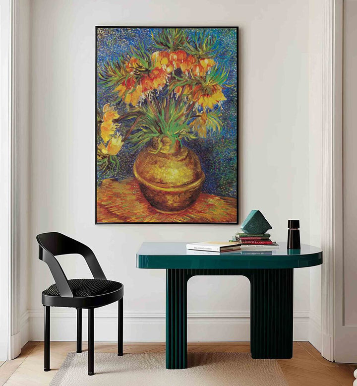 VINCENT VAN GOGH'S IMPERIAL FRITILLARIES IN A COPPER VASE (1887),  VINTAGE PAINTINGS