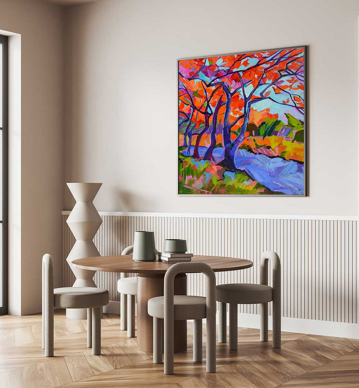 RED TREES , LANDSCAPE PAINTINGS