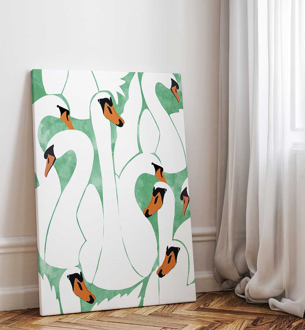 WHITE CALM , ANIMAL PAINTINGS