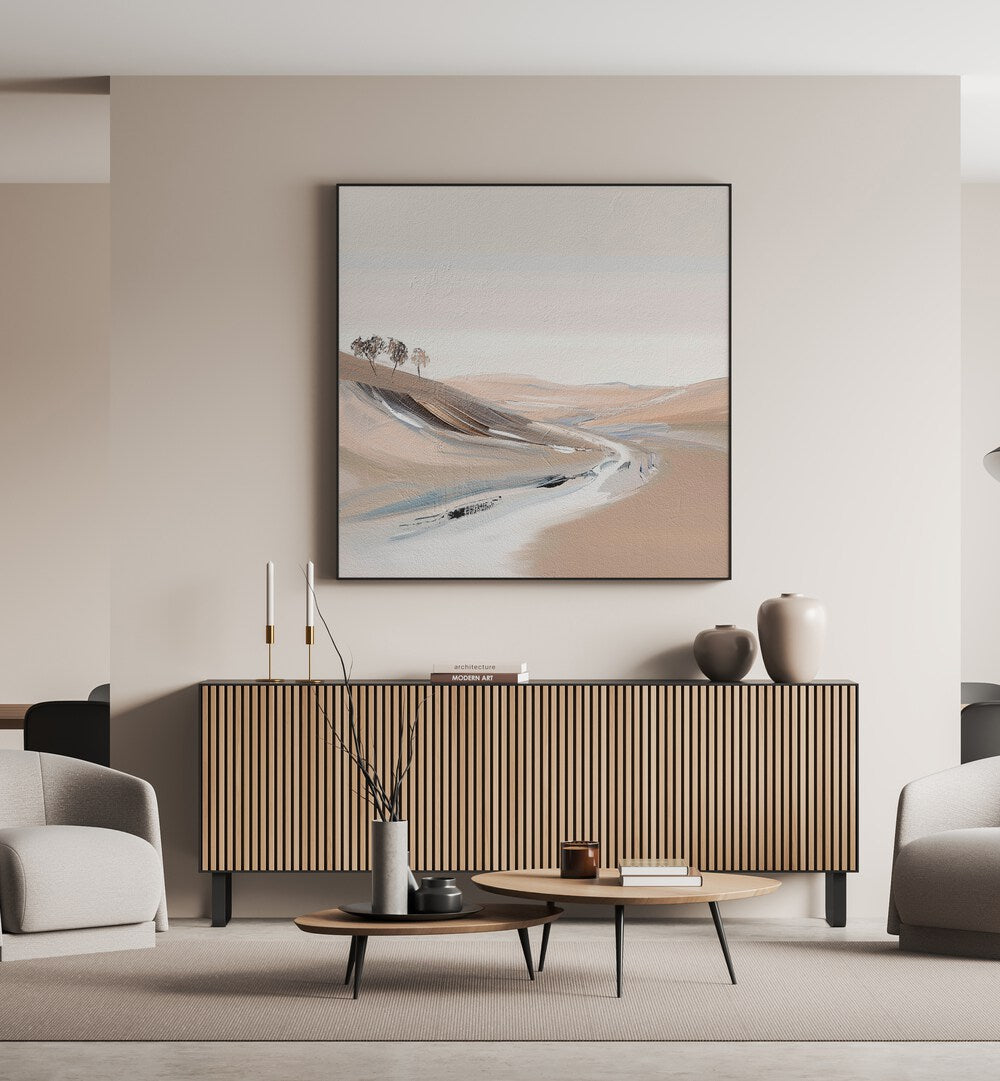 Elevate your space with FARM VIEW IV, ABSTRACT PAINTINGS, showcasing serene landscapes and modern elegance.