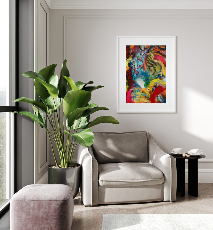 Elevate your space with BRONX WALL IV, ABSTRACT PAINTINGS featuring vibrant colors and dynamic brushstrokes.