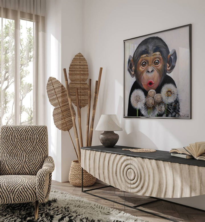 Surprised Monkey Comic Posters bring vibrant whimsy to your art collection with their playful design.
