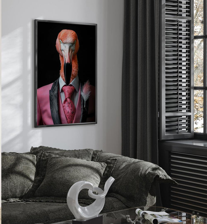 WILD SUITS - FLAMINGO , ANIMAL PAINTINGS