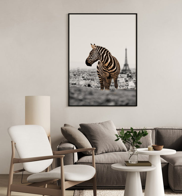 Stylish zebra artwork from NO WAY HOME, ANIMAL PAINTINGS, perfect for adding intrigue to your space.