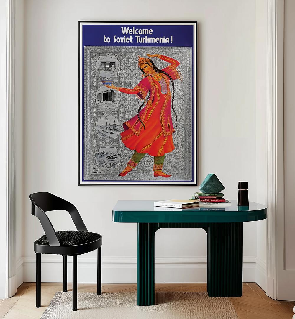 TURKMENIA , VINTAGE TRAVEL POSTERS