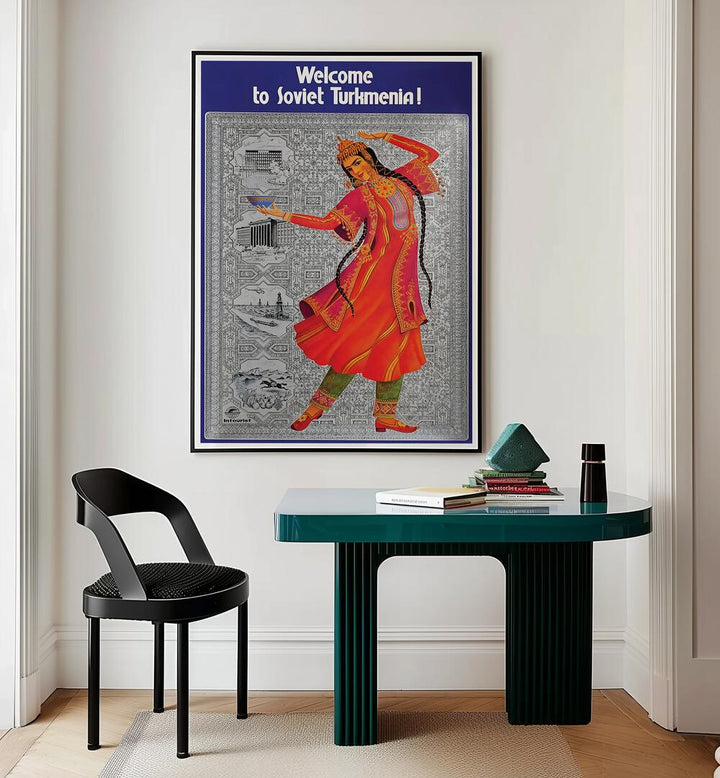 TURKMENIA , VINTAGE TRAVEL POSTERS