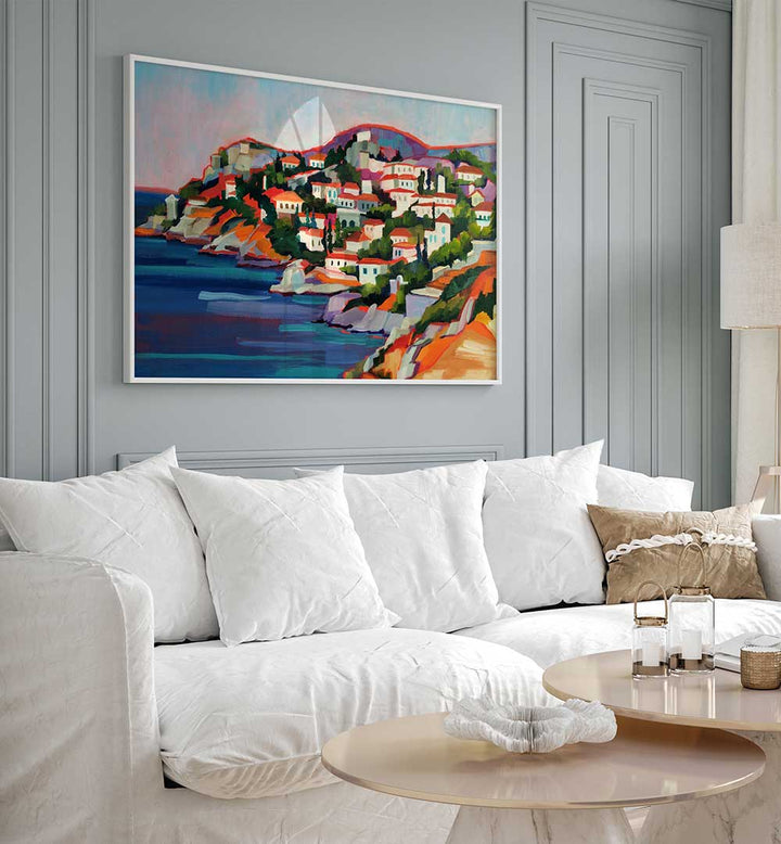 HYDRA ISLAND , LANDSCAPE PAINTINGS