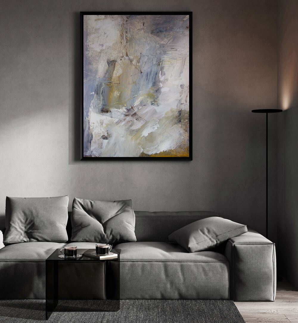 Elegant FLOAT, ABSTRACT PAINTINGS enhancing a modern living space with soothing colors and textures.
