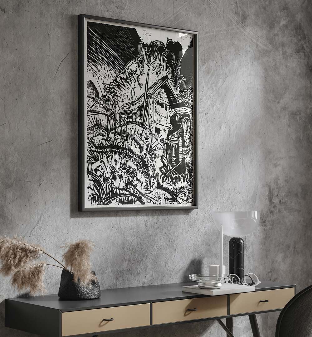 MOUNTAIN HOUSE (1917) , VINTAGE PAINTINGS