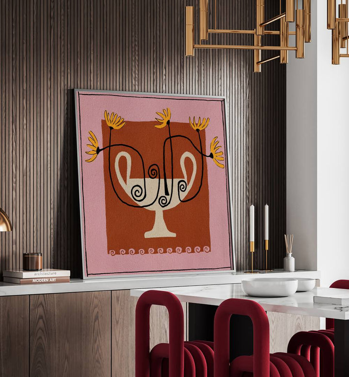 Elegant OUT OF VASE BLOOMS XII, FASHION POSTERS displayed in modern décor, showcasing floral beauty without a vase.