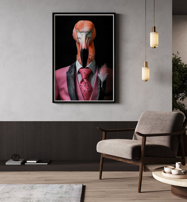 WILD SUITS - FLAMINGO , ANIMAL PAINTINGS