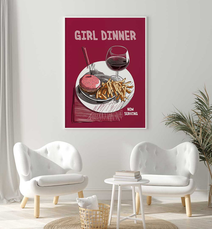 GIRL DINNER , BAR & CAFE ART