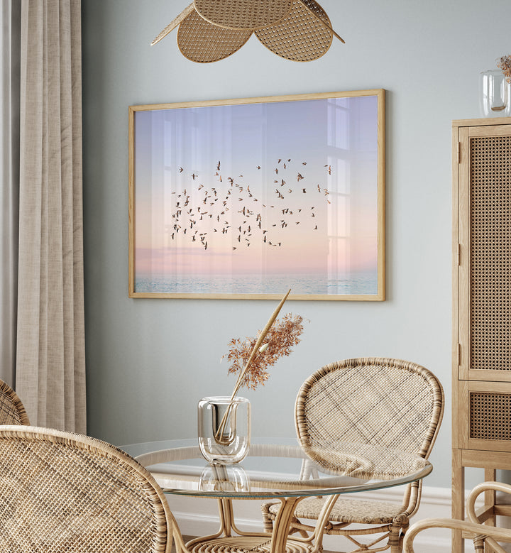 SUNSET FLIGHT , BEACH PAINTINGS