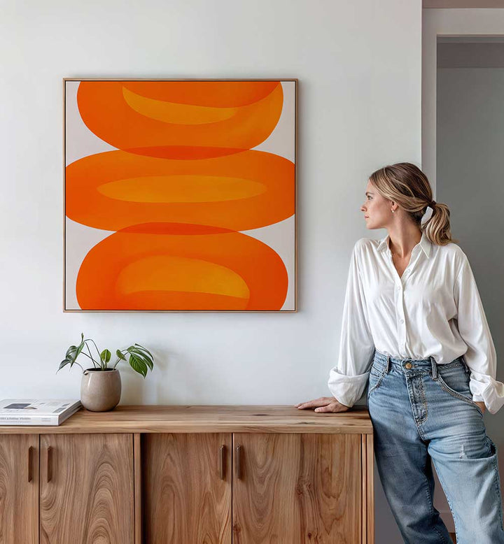 ORANGE I , ABSTRACT PAINTINGS