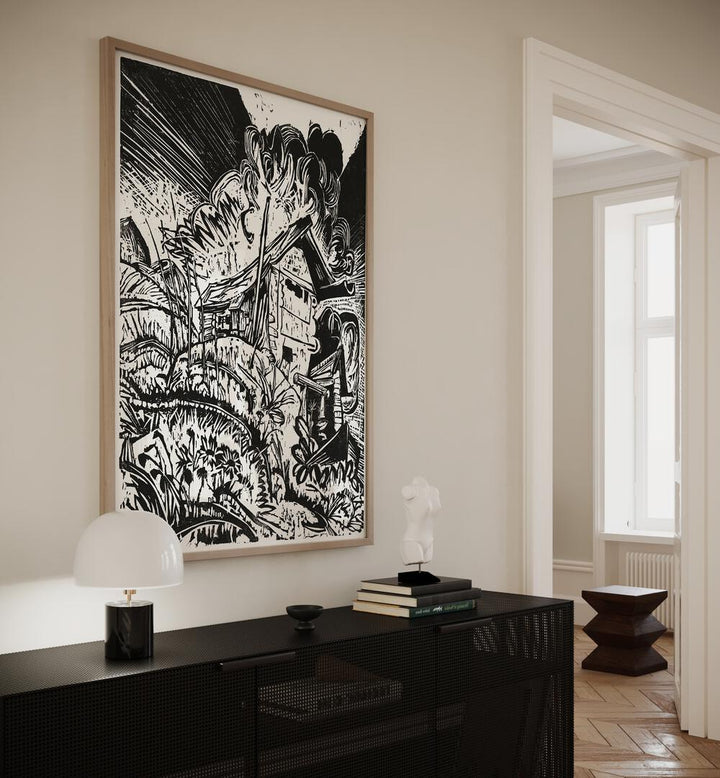 MOUNTAIN HOUSE (1917) , VINTAGE PAINTINGS