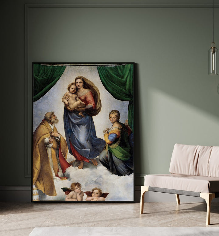 THE SISTINE MADONNA (1512) , VINTAGE PAINTINGS