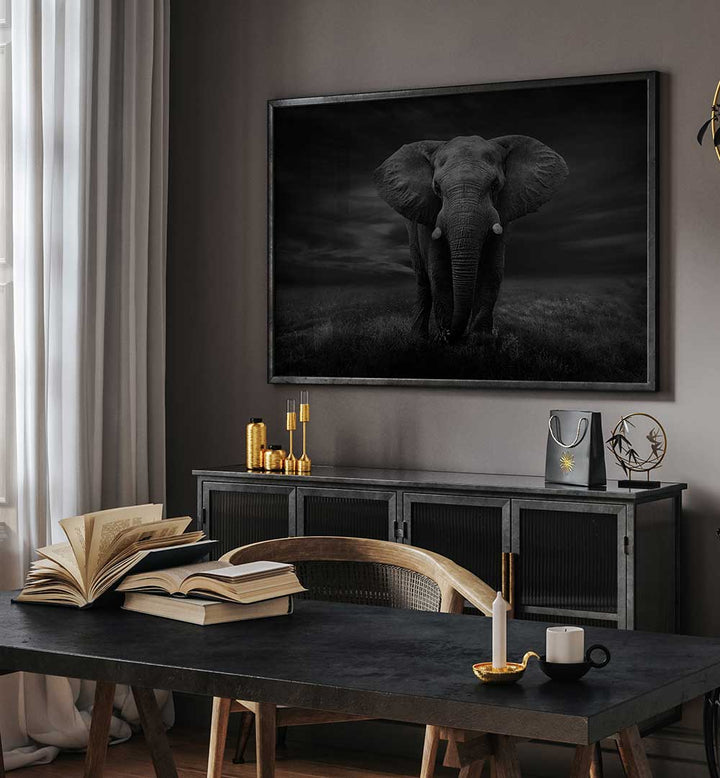 THE LONELY ELEPHANT , PHOTOGRAPHY PRINTS