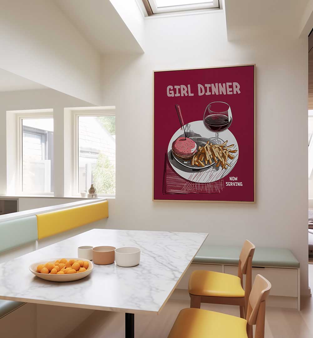 GIRL DINNER , BAR & CAFE ART