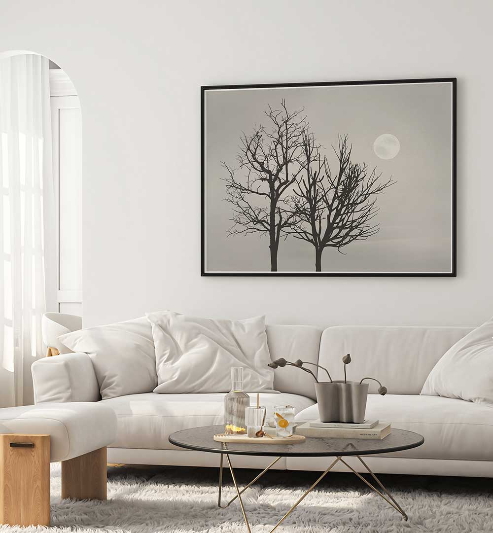 BRIGHT MOON LIGHT , LANDSCAPE PAINTINGS