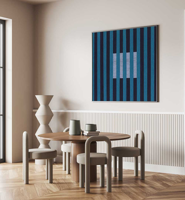 LAGOON BLUE XIV , GEOMETRIC ART PRINTS