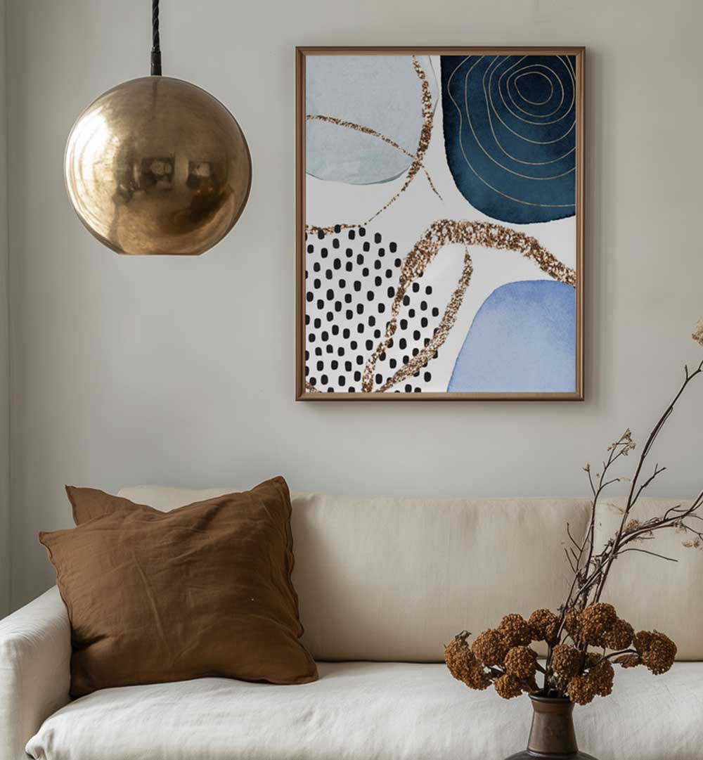 AESTHETIC BLUES I , ABSTRACT PAINTINGS