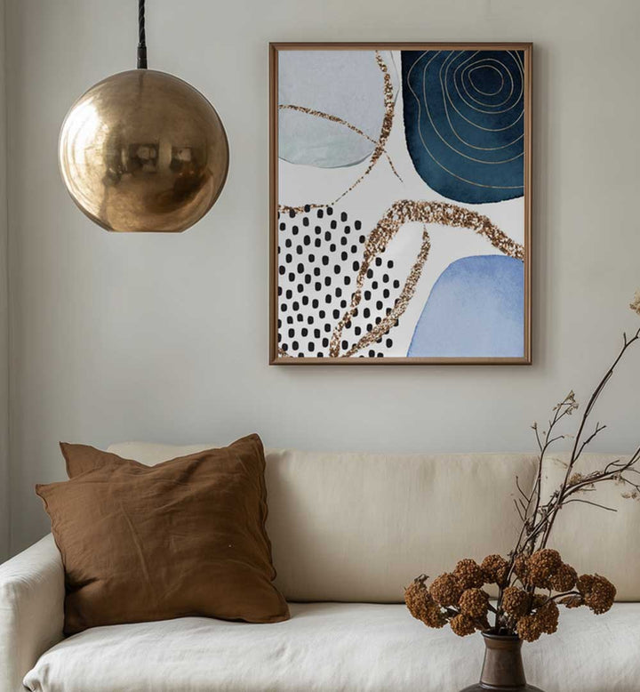 AESTHETIC BLUES I , ABSTRACT PAINTINGS