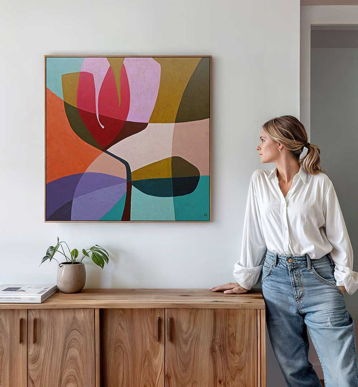 COLORFUL PETALSCAPE , ABSTRACT PAINTINGS